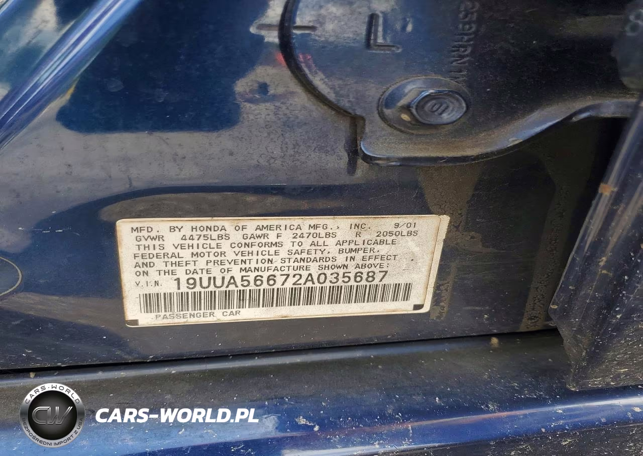 2002 Acura 3.2Tl VIN:19UUA56672A035687 - 12