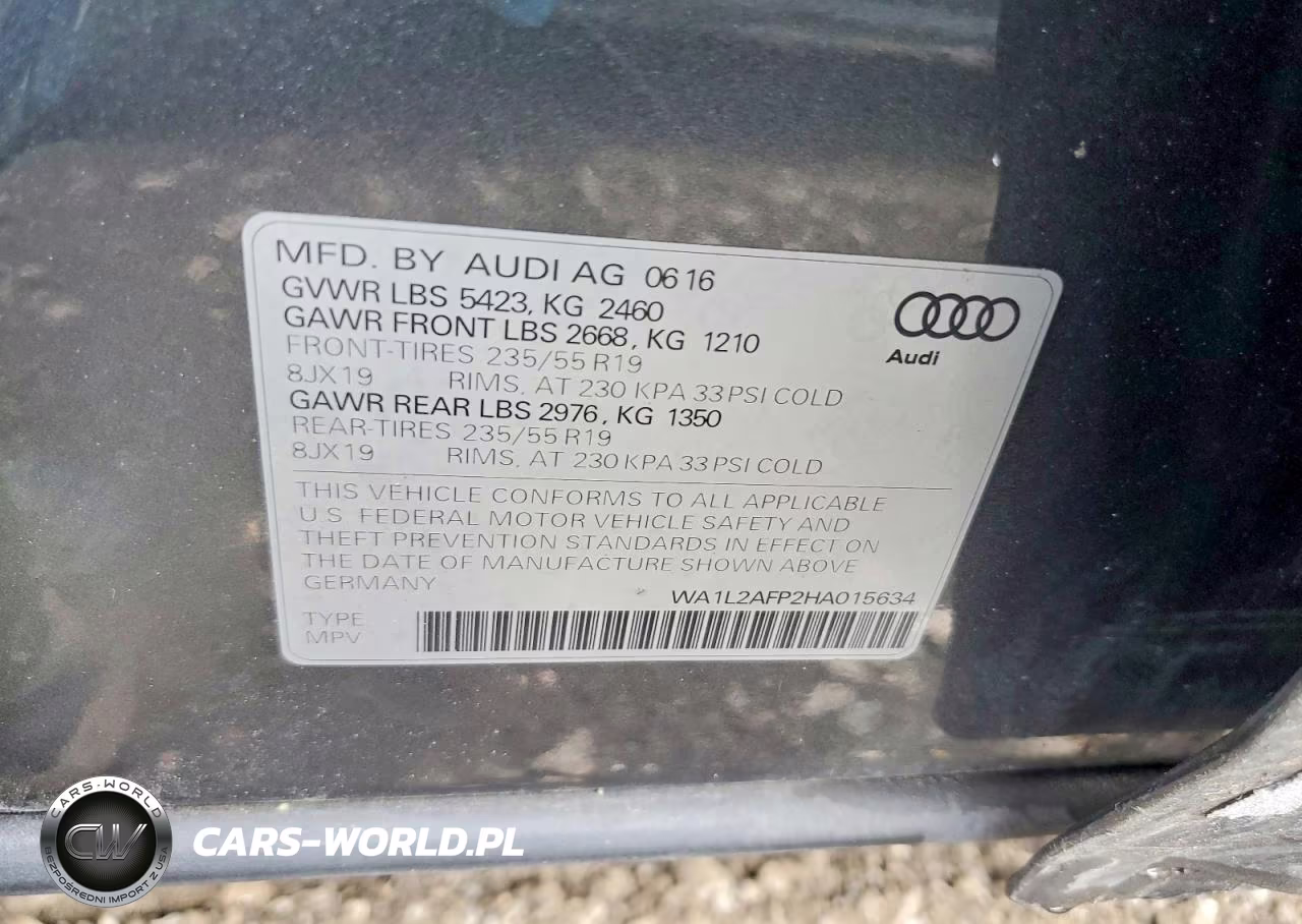 2017 Audi Q5 Premium Plus VIN:WA1L2AFP2HA015634 - 13