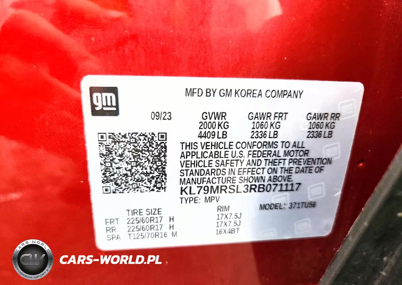 2024 Chevrolet Trailblazer Lt VIN:KL79MRSL3RB071117 - 14