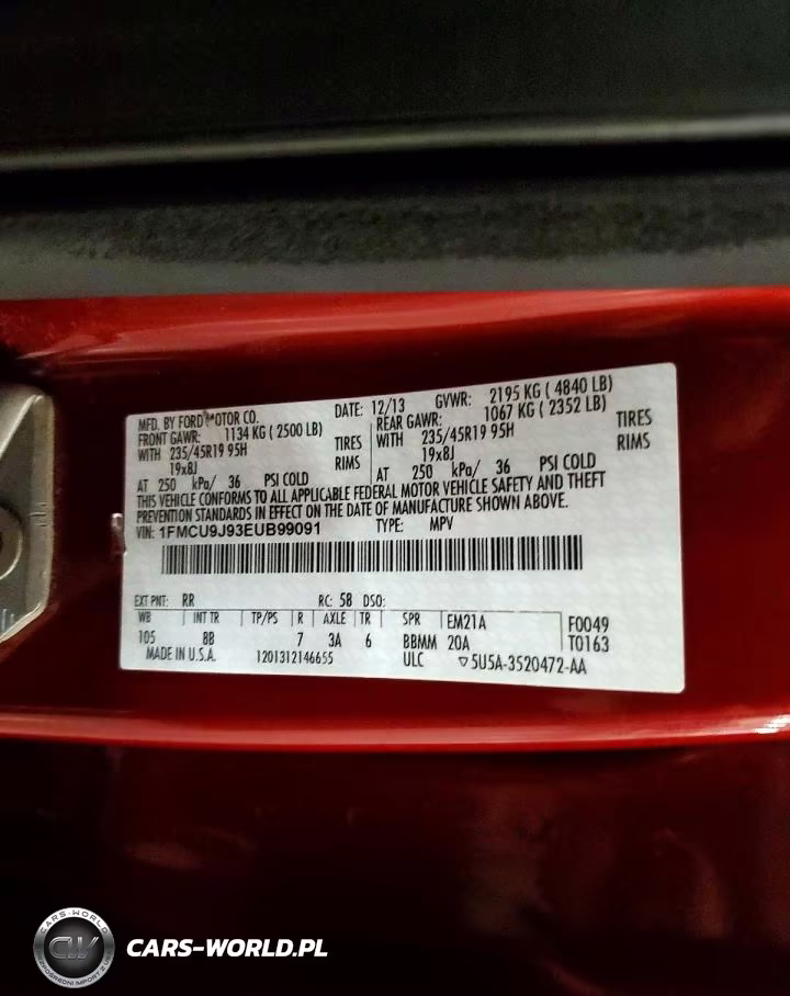 2014 Ford Escape Titanium VIN:1FMCU9J93EUB99091 - 13