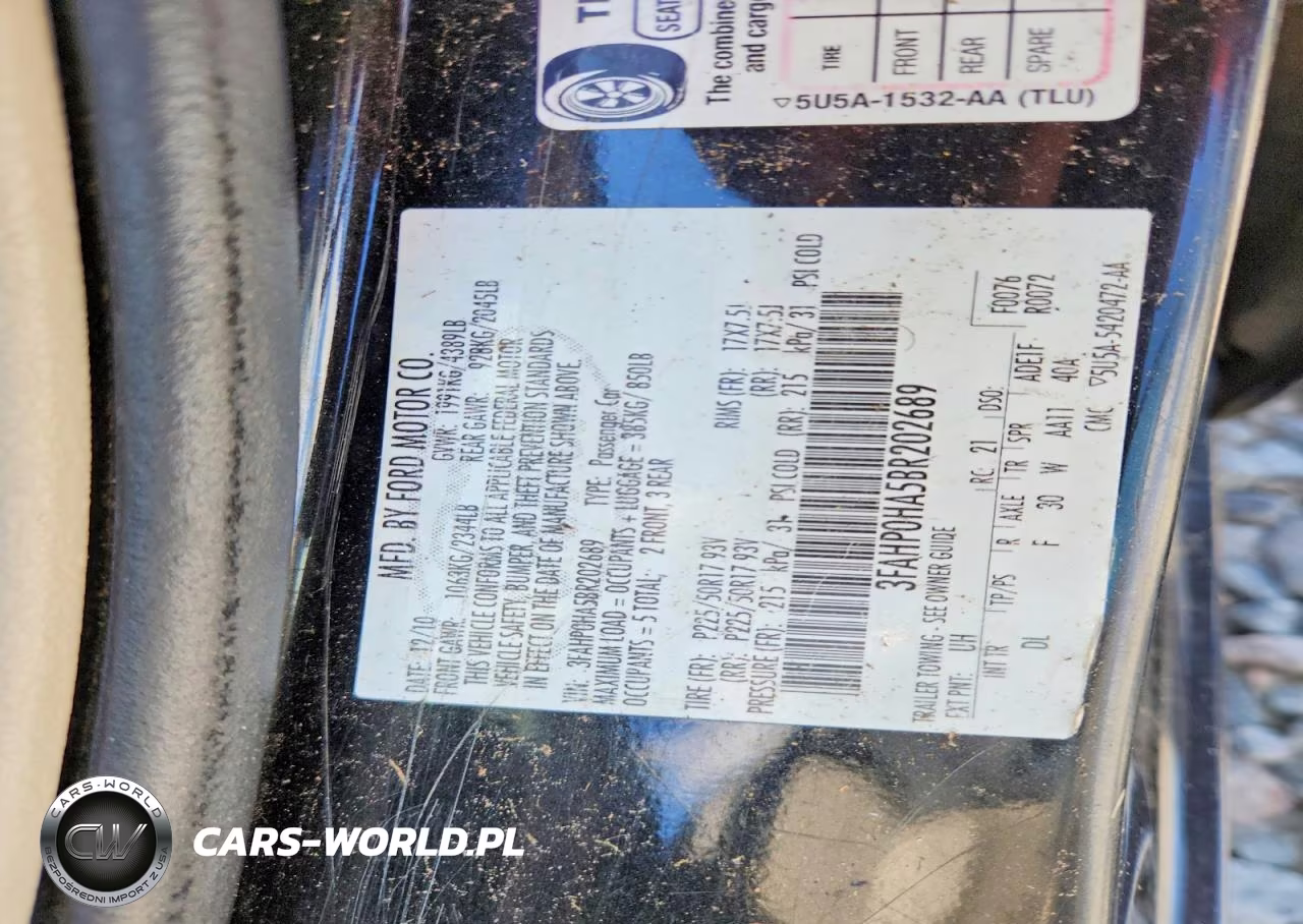 2011 Ford Fusion Se VIN:3FAHP0HA5BR202689 - 12
