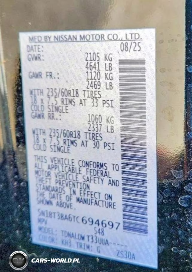 2026 Nissan Rogue Sv VIN:5N1BT3BA6TC694697 - 14
