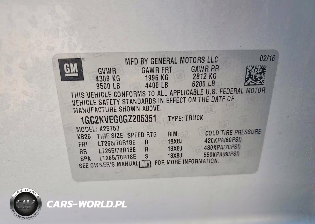 2016 Chevrolet Silverado K2500 Heavy Duty Lt VIN:1GC2KVEG0GZ206351 - 12