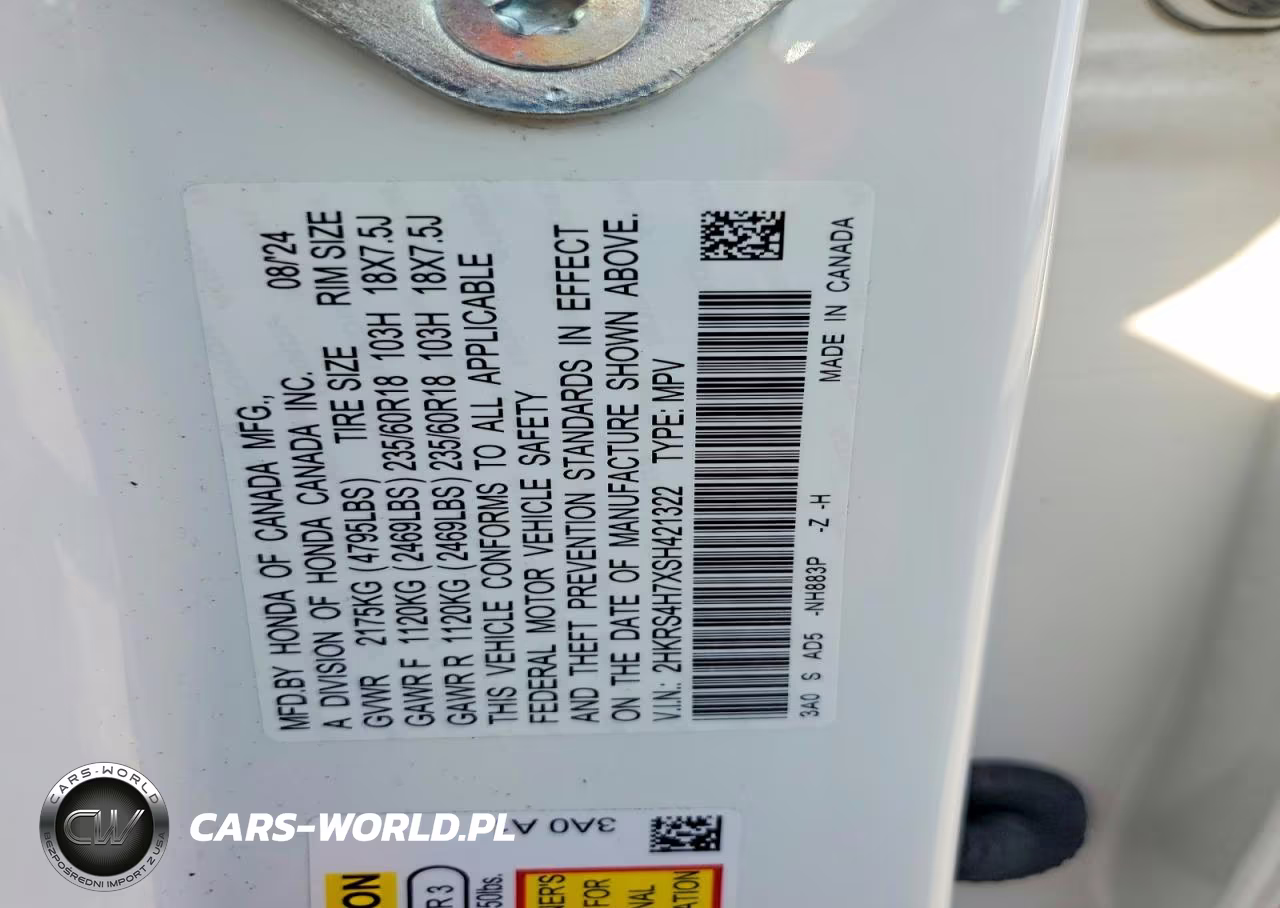 2025 Honda Cr-V Exl VIN:2HKRS4H7XSH421322 - 13