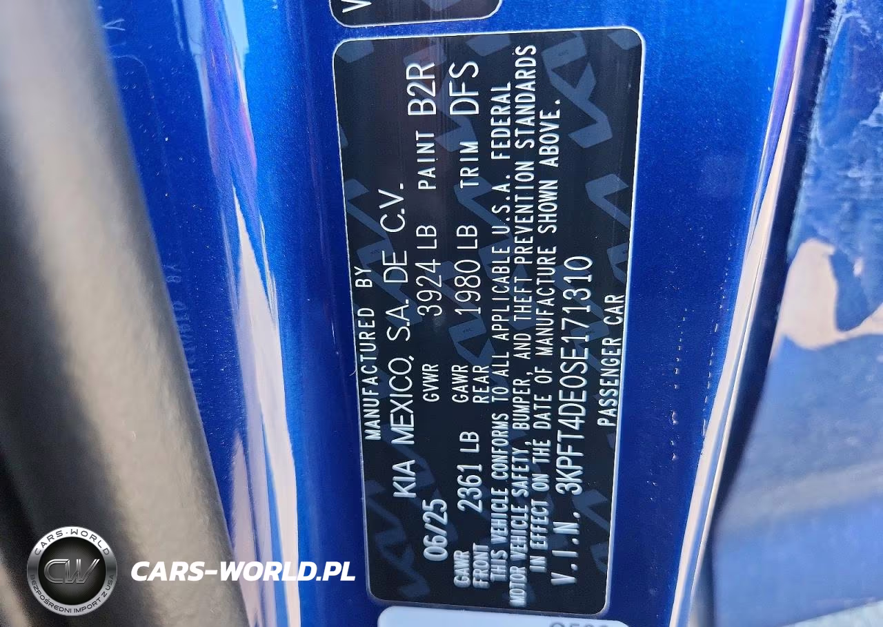 2025 Kia K4 Lxs VIN:3KPFT4DE0SE171310 - 12