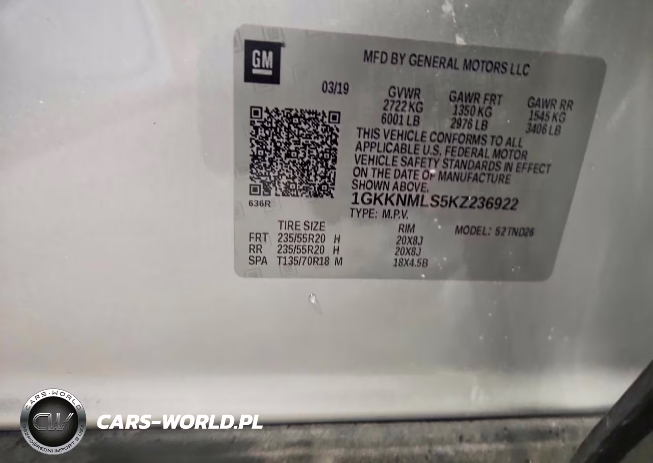 2019 GMC Acadia Slt-1 VIN:1GKKNMLS5KZ236922 - 13