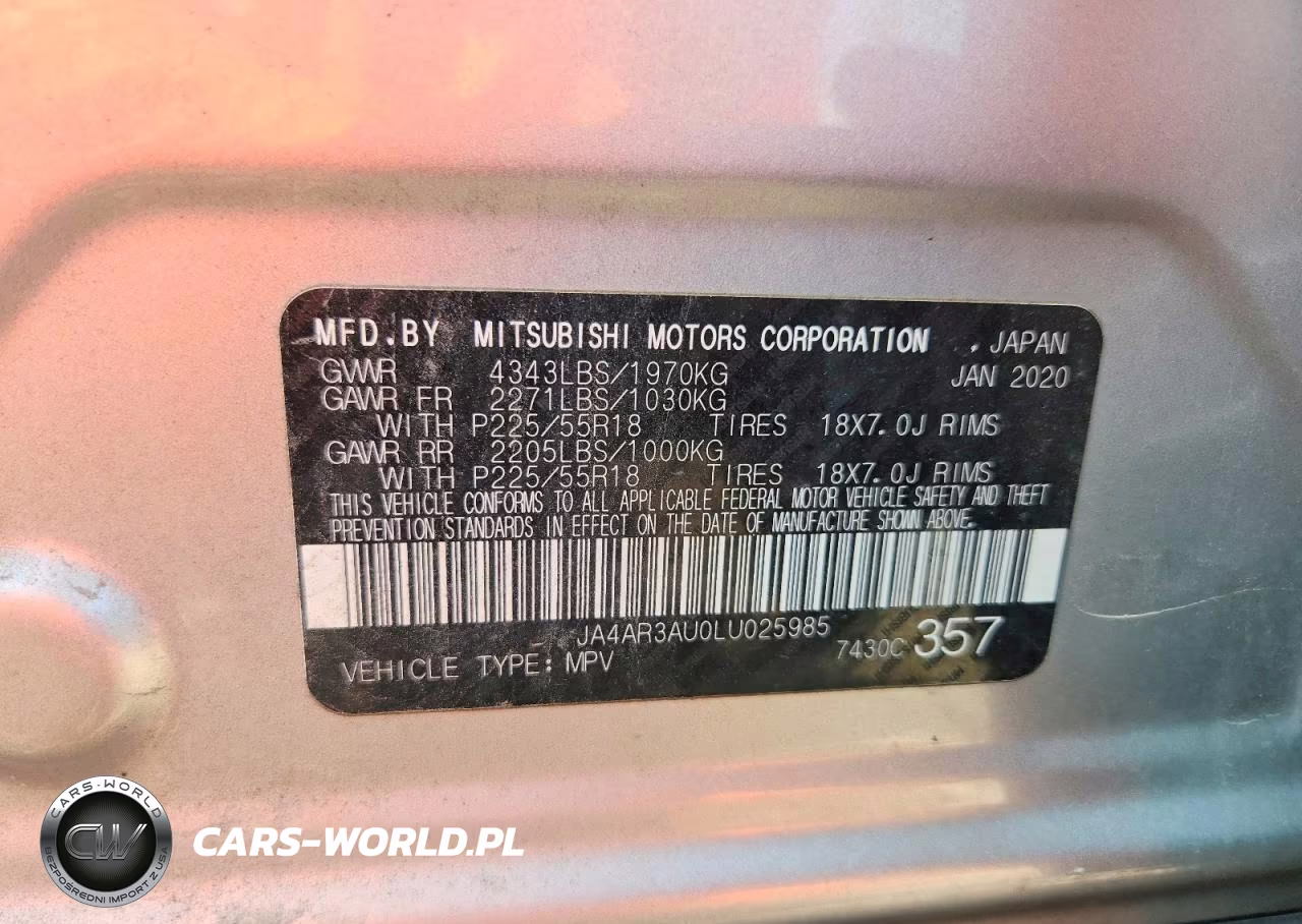 2020 Mitsubishi Outlander Sport Es VIN:JA4AR3AU0LU025985 - 14