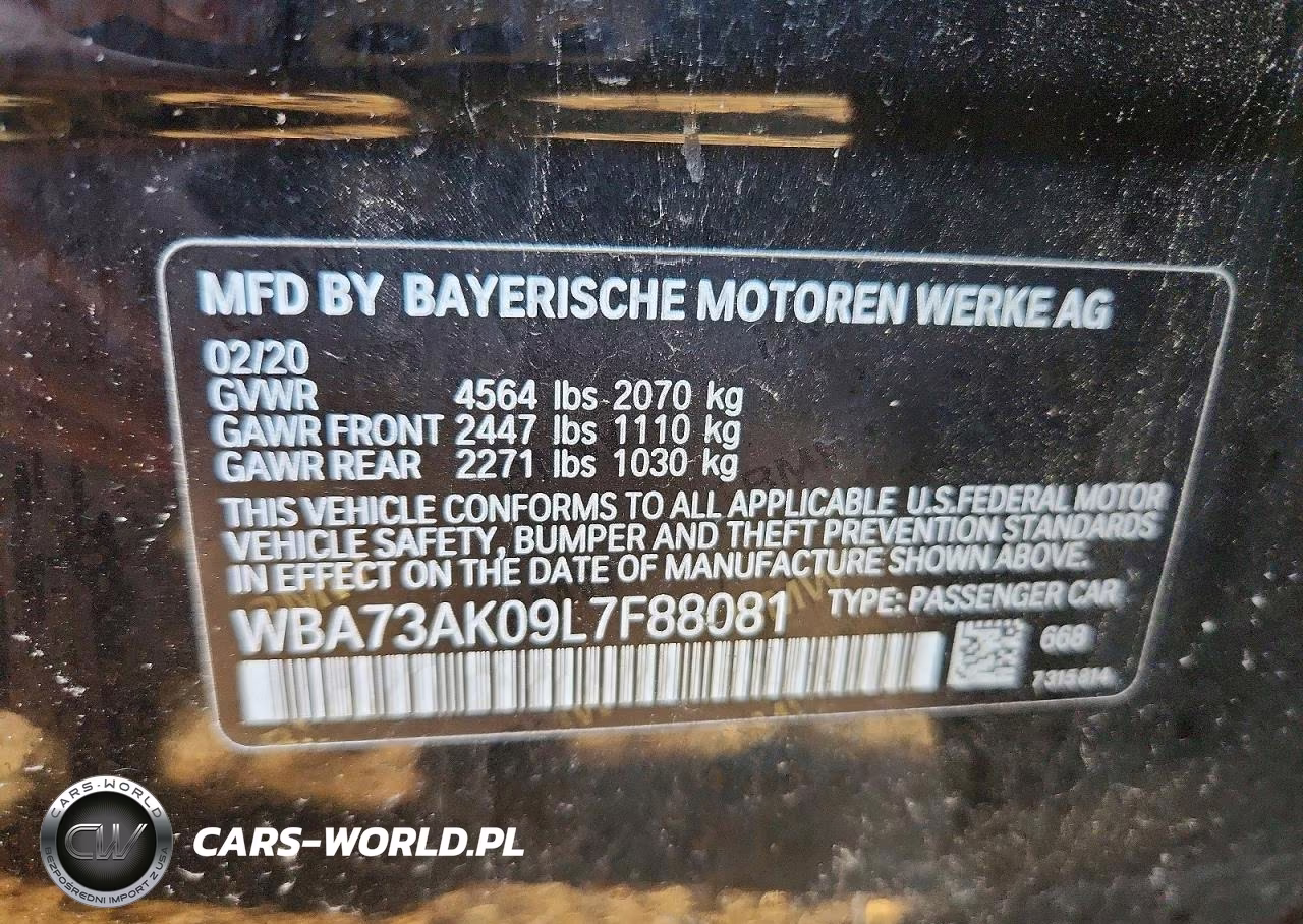 2020 BMW 228Xi VIN:WBA73AK09L7F88081 - 13