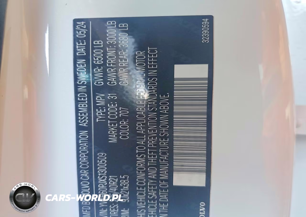 2025 Volvo Xc90 Core VIN:YV4H60PJXS1300509 - 13