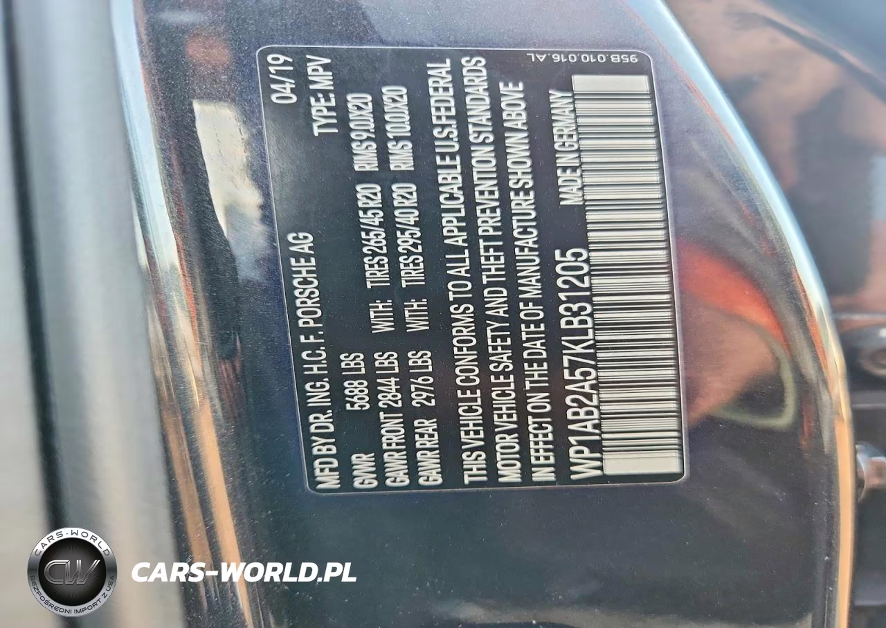 2019 Porsche Macan S VIN:WP1AB2A57KLB31205 - 13