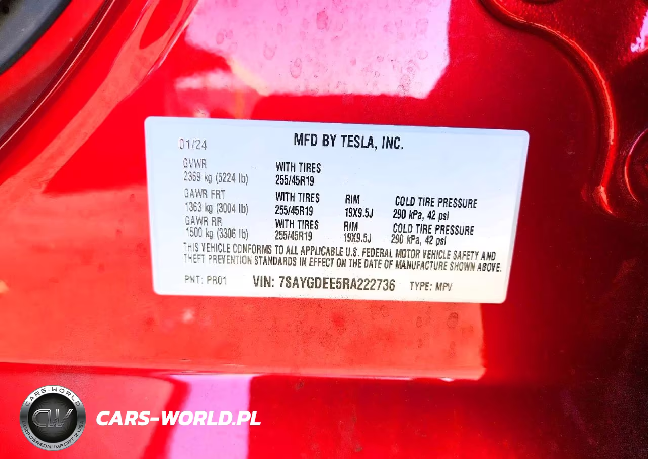 2024 Tesla Model Y VIN:7SAYGDEE5RA222736 - 13