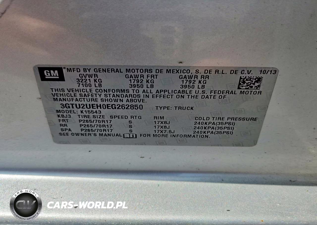 2014 GMC Sierra K1500 Sle VIN:3GTU2UEH0EG262850 - 12