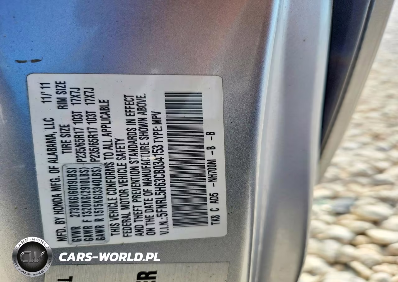 2012 Honda Odyssey Exl VIN:5FNRL5H63CB034153 - 12