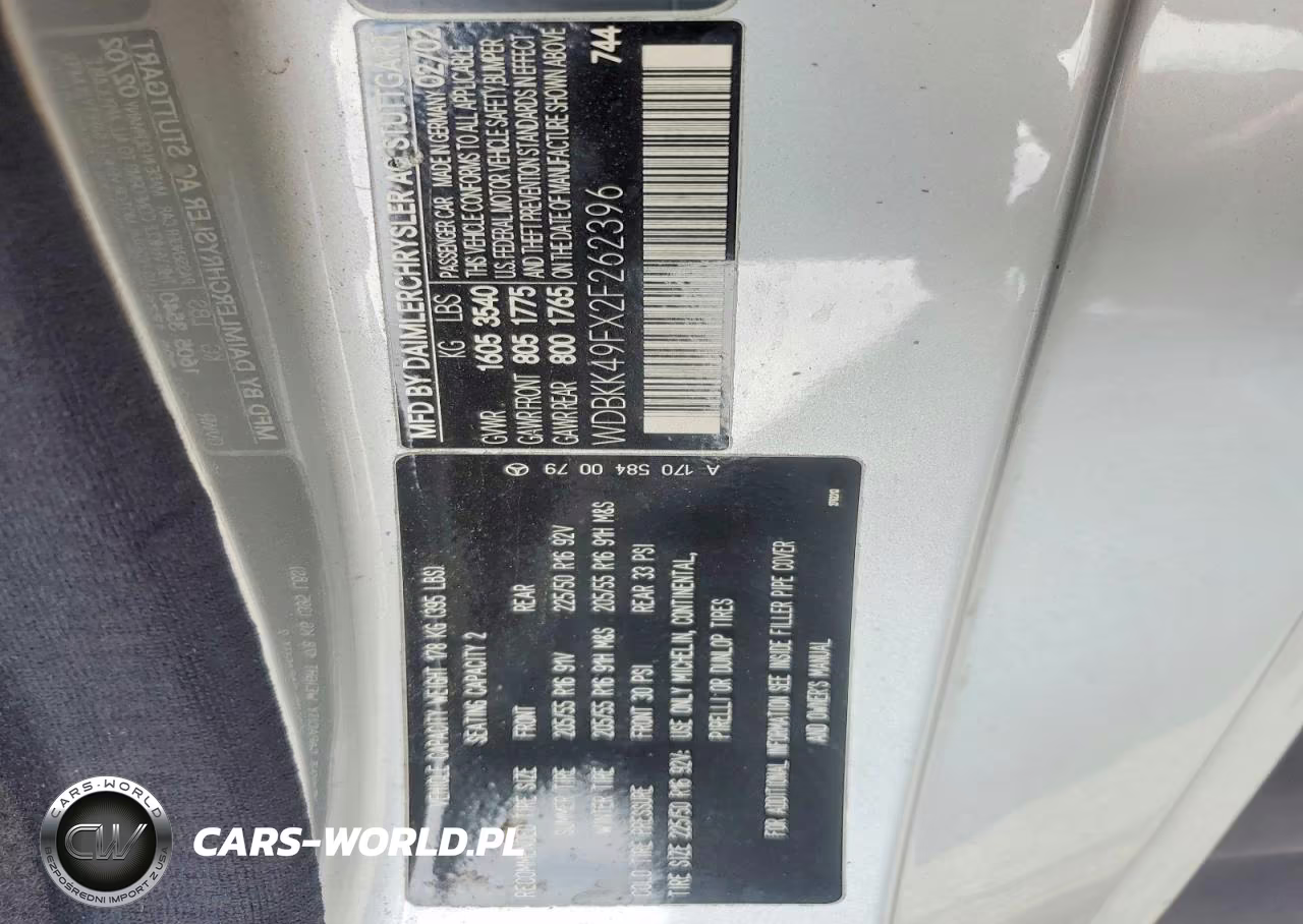 2002 Mercedes-Benz Slk 230 Kompressor VIN:WDBKK49FX2F262396 - 12
