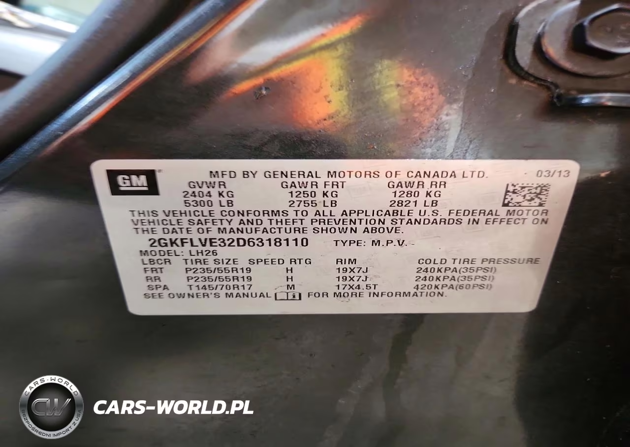 2013 GMC Terrain Slt VIN:2GKFLVE32D6318110 - 13