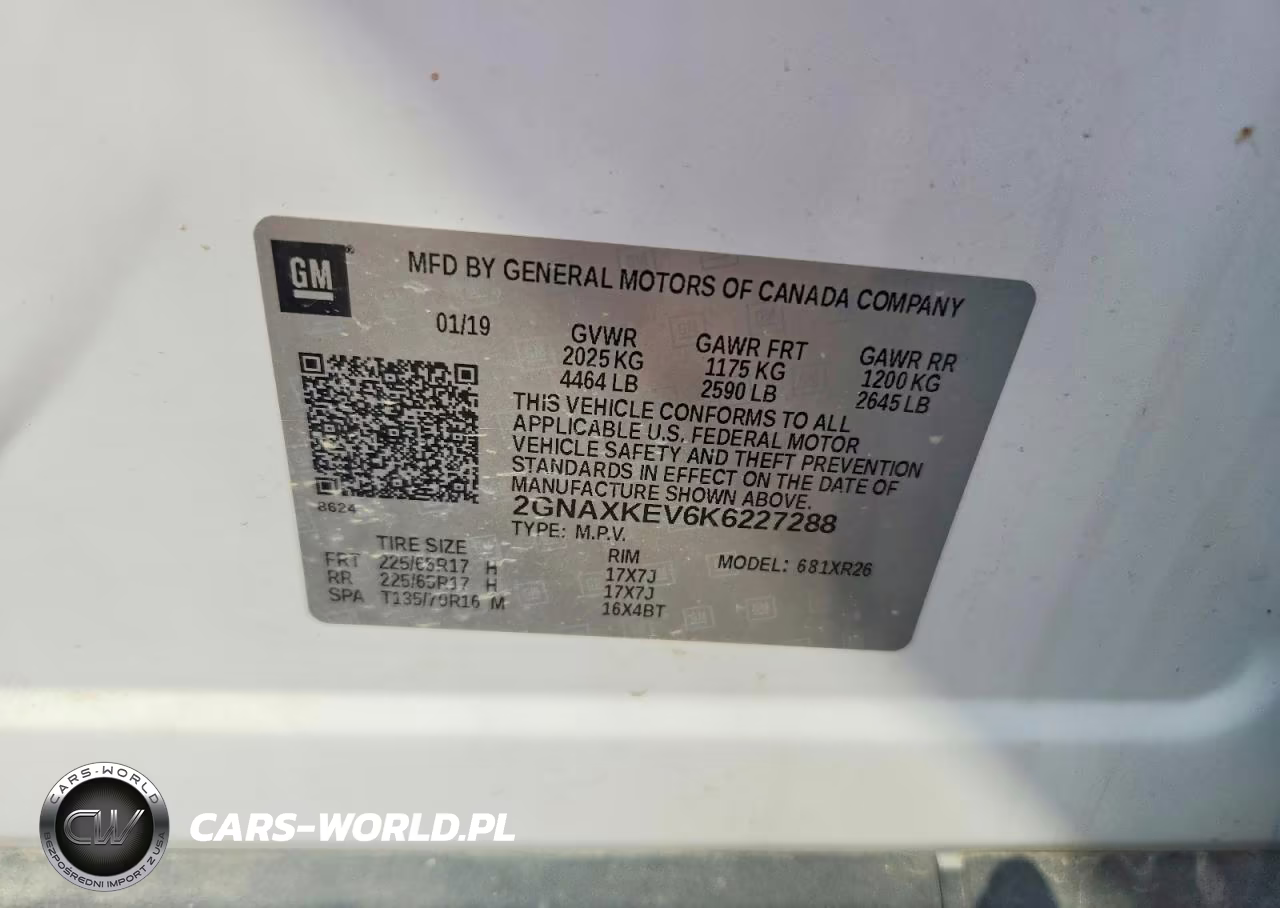 2019 Chevrolet Equinox Lt VIN:2GNAXKEV6K6227288 - 13