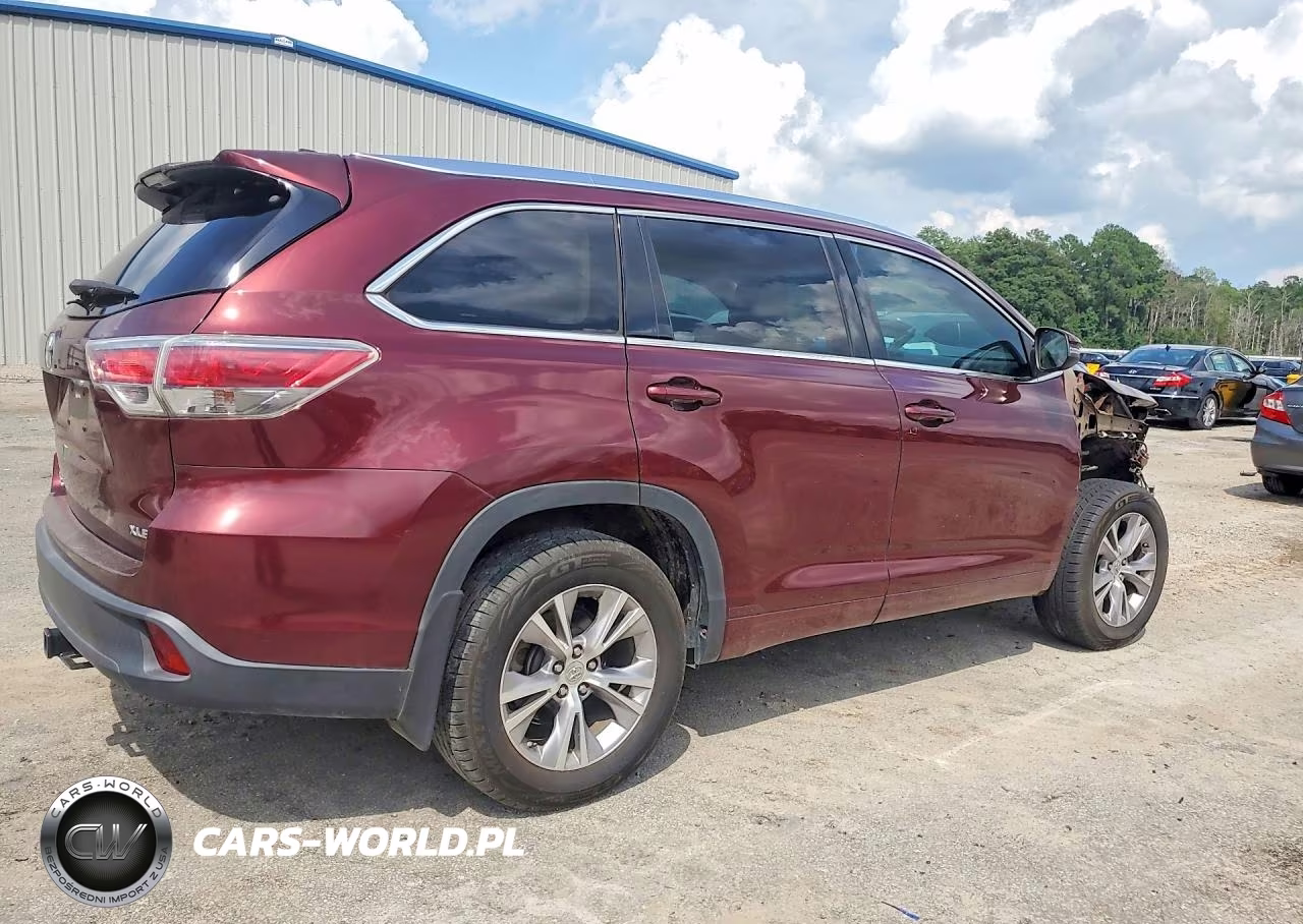 2015 Toyota Highlander Xle VIN:5TDKKRFH0FS080104 - 3