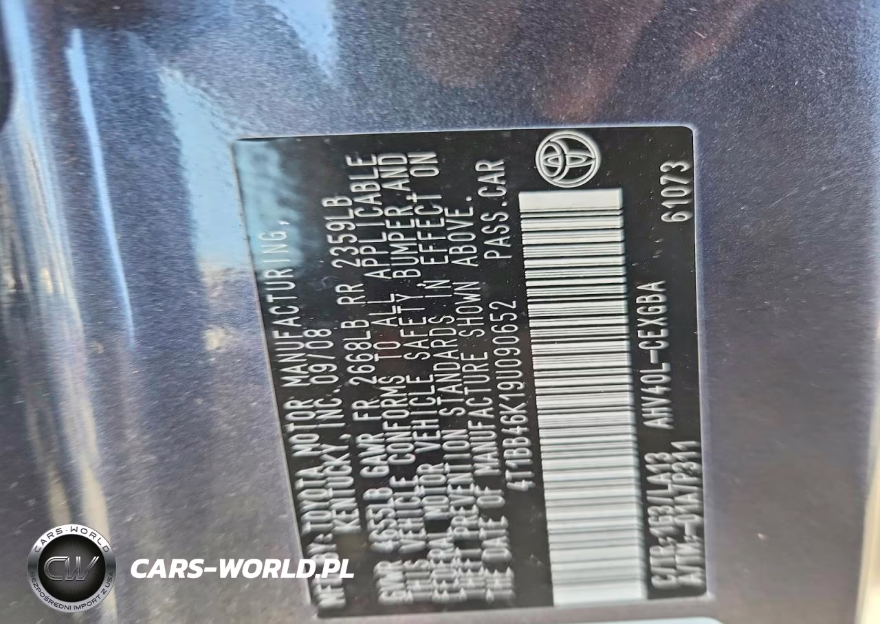 2009 Toyota Camry Hybrid VIN:4T1BB46K19U090652 - 12