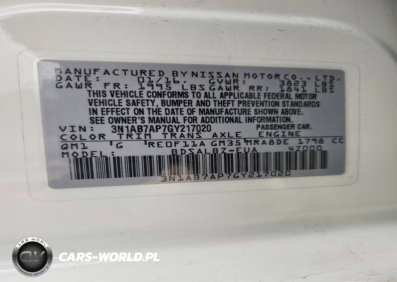 2016 Nissan Sentra S VIN:3N1AB7AP7GY217020 - 12