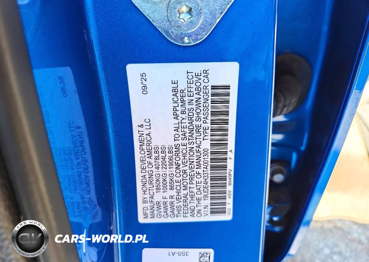 2026 Acura Integra A-Spec VIN:19UDE4H33TA001300 - 13