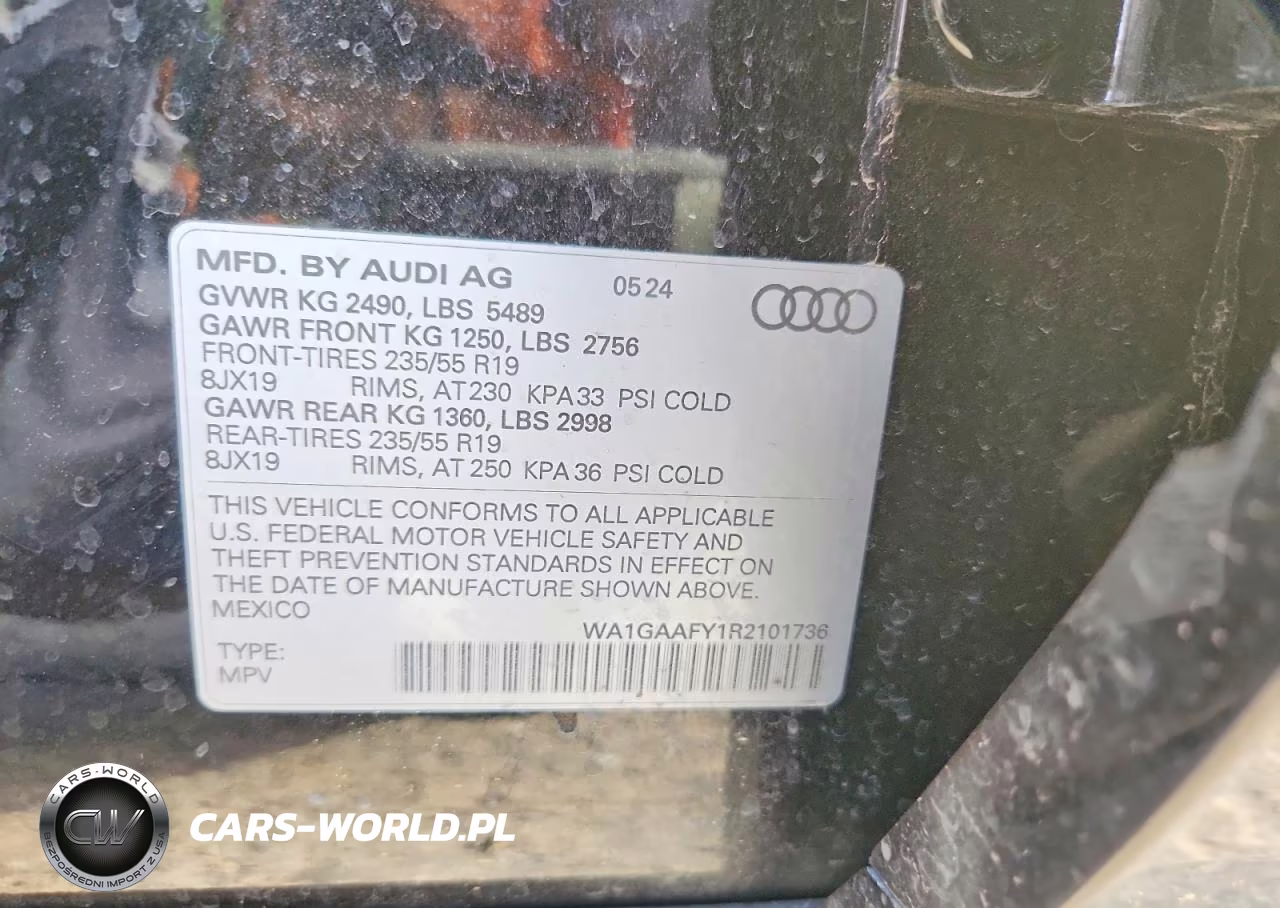 2024 Audi Q5 Premium 45 VIN:WA1GAAFY1R2101736 - 14