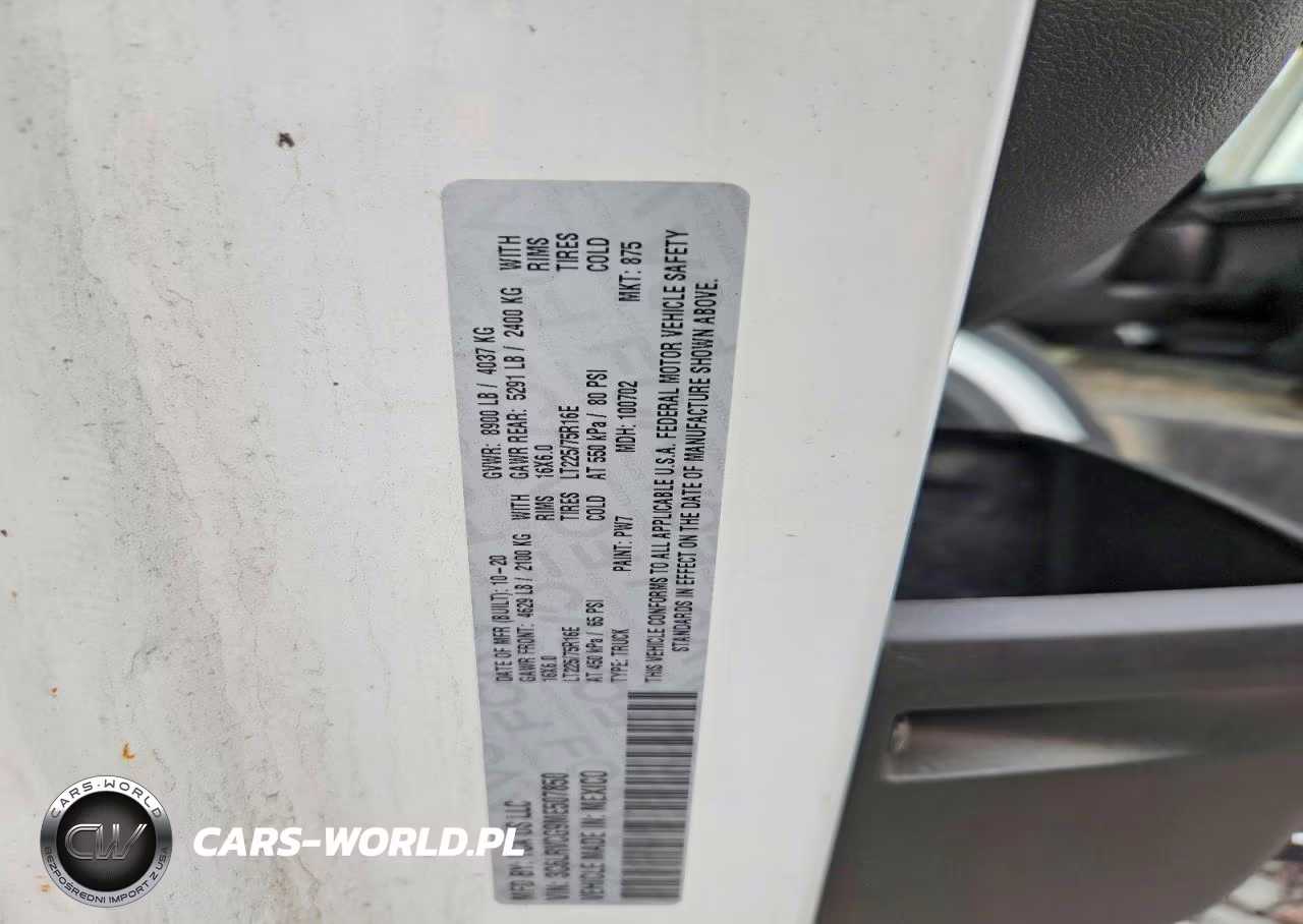 2021 Ram Promaster 2500 Delivery Van VIN:3C6LRVCG9ME507850 - 13