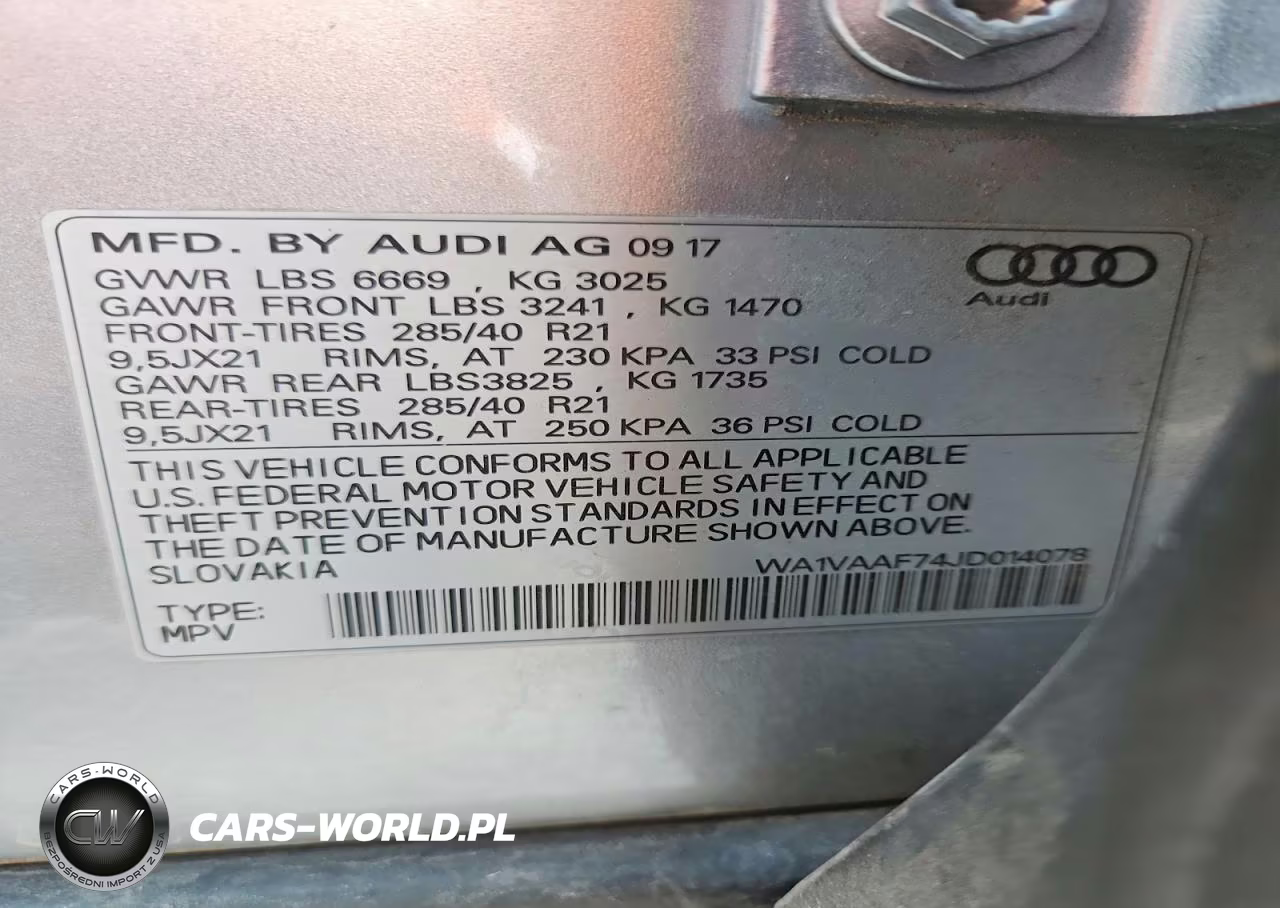 2018 Audi Q7 Prestige VIN:WA1VAAF74JD014078 - 12