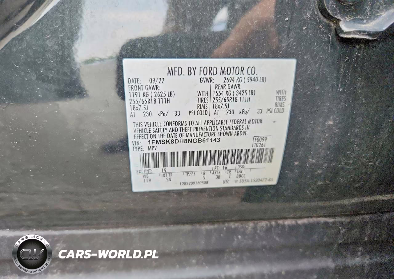 2022 Ford Explorer Xlt VIN:1FMSK8DH8NGB61143 - 13