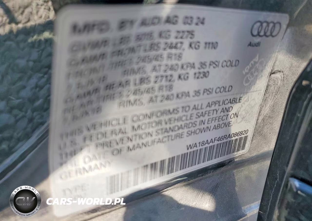 2024 Audi A4 Allroad Premium Plus VIN:WA18AAF46RA086920 - 13