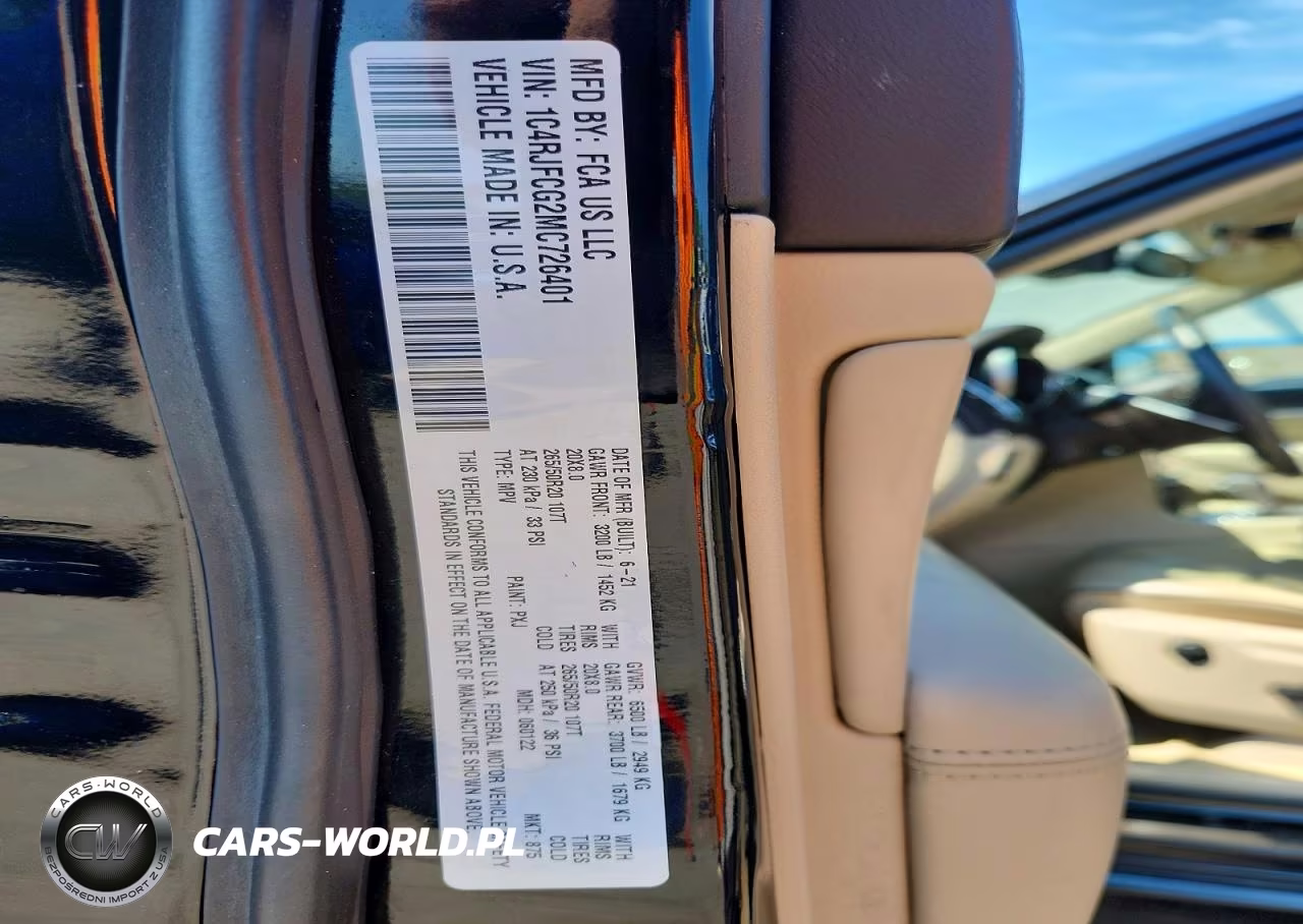 2021 Jeep Grand Cherokee Overland VIN:1C4RJFCG2MC726401 - 14