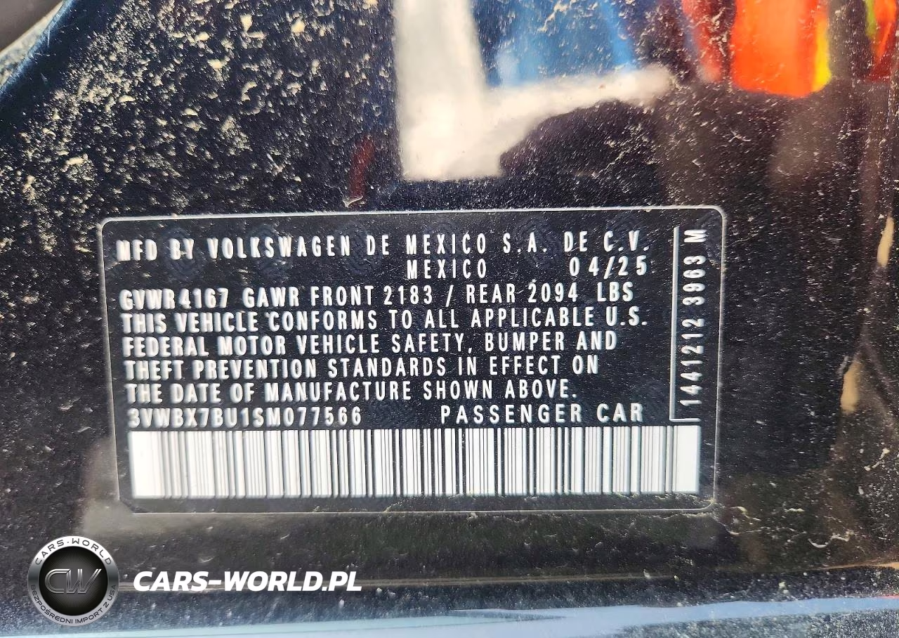 2025 Volkswagen Jetta Sport VIN:3VWBX7BU1SM077566 - 13