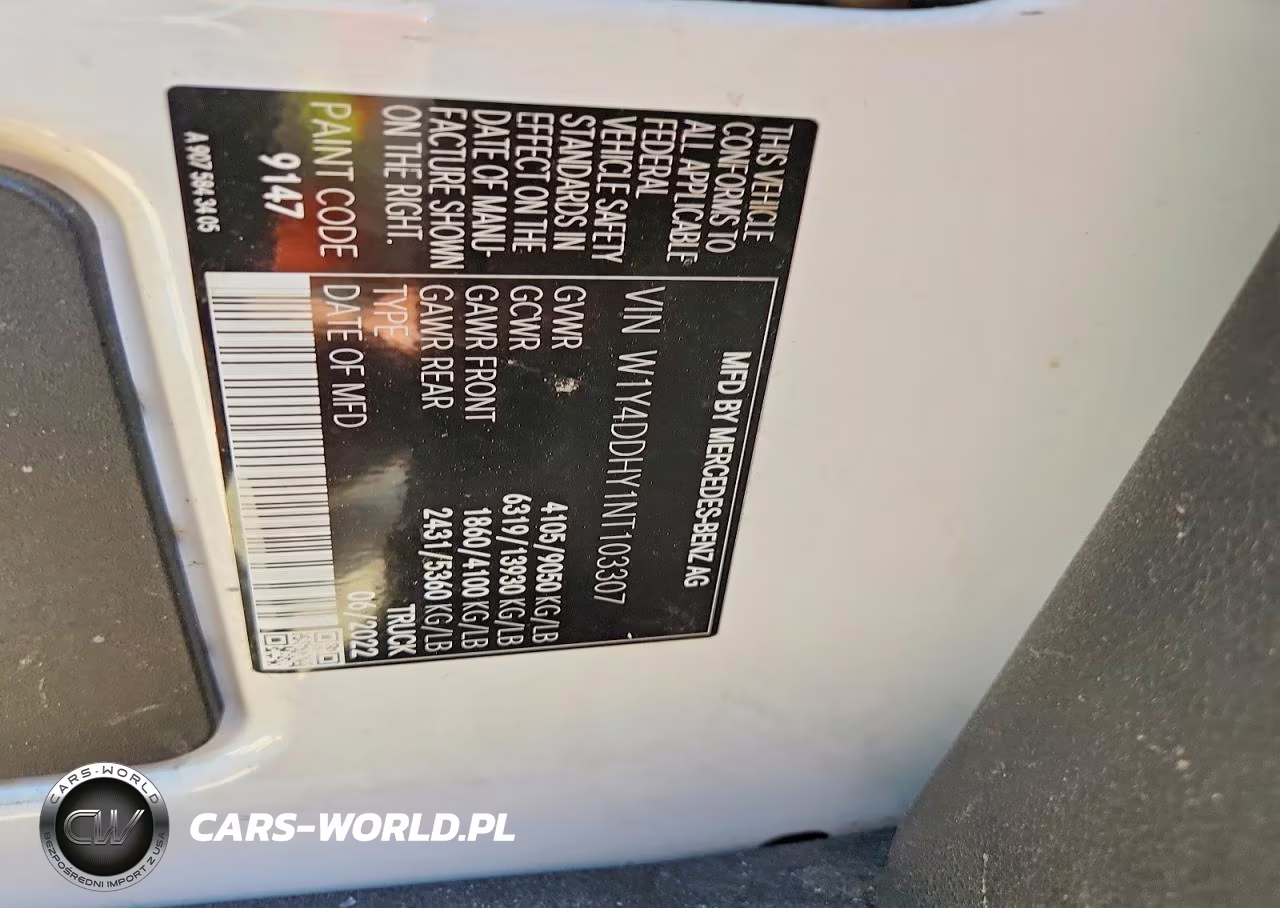 2022 Mercedes-Benz Sprinter 2500 VIN:W1Y4DDHY1NT103307 - 12