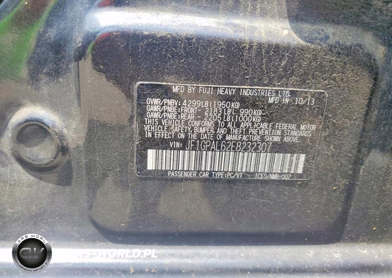 2014 Subaru Impreza Sport Premium VIN:JF1GPAL62E8232307 - 12