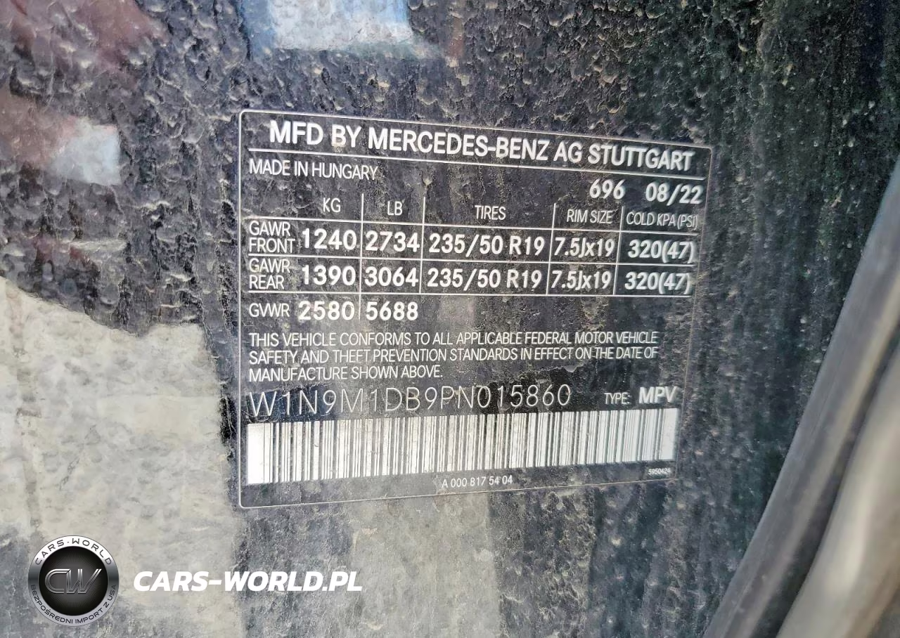 2023 Mercedes-Benz Eqb 350 4Matic VIN:W1N9M1DB9PN015860 - 13