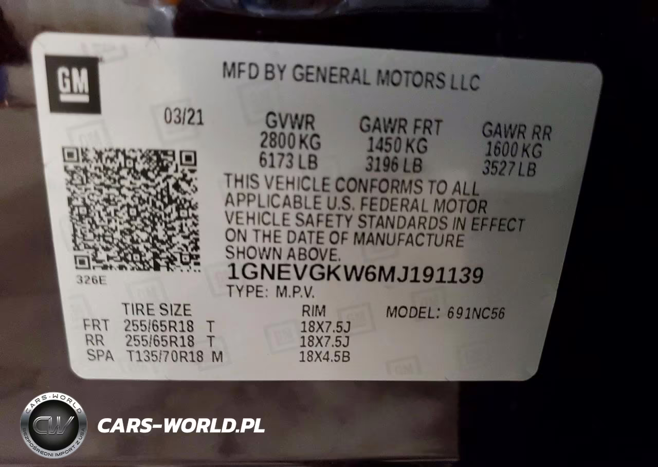 2021 Chevrolet Traverse Lt VIN:1GNEVGKW6MJ191139 - 13