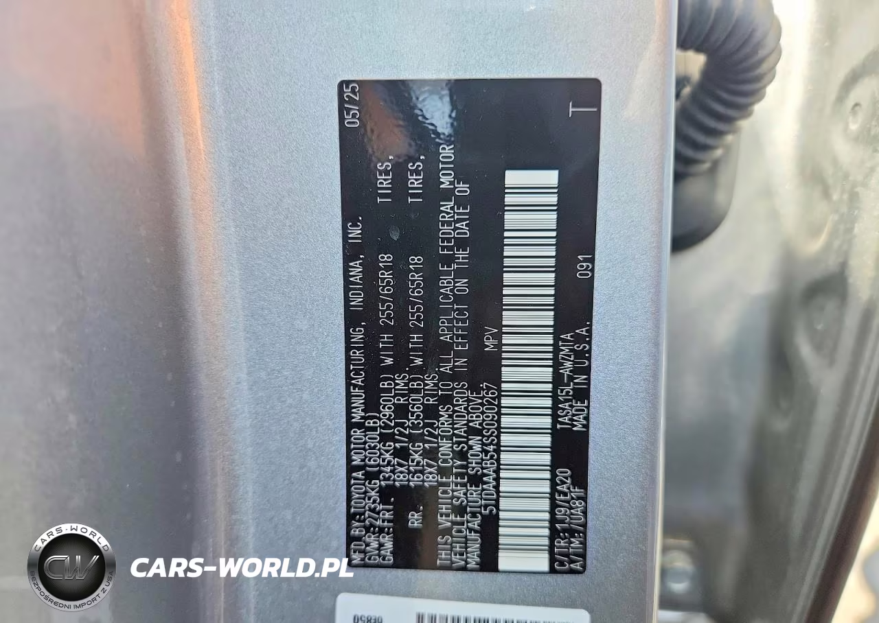 2025 Toyota Grand Highlander Xle VIN:5TDAAAB54SS090267 - 13