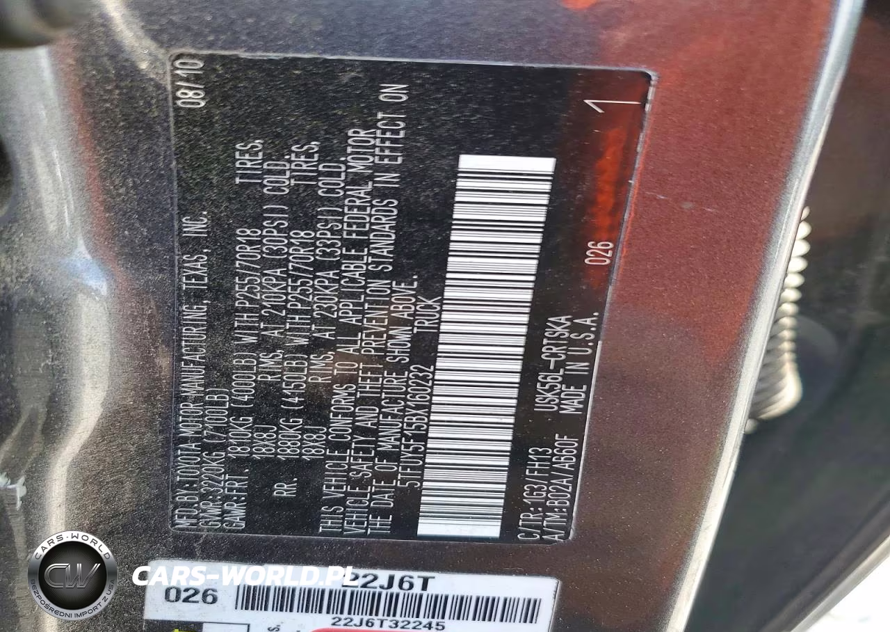 2011 Toyota Tundra Double Cab Sr5 VIN:5TFUY5F15BX160232 - 12