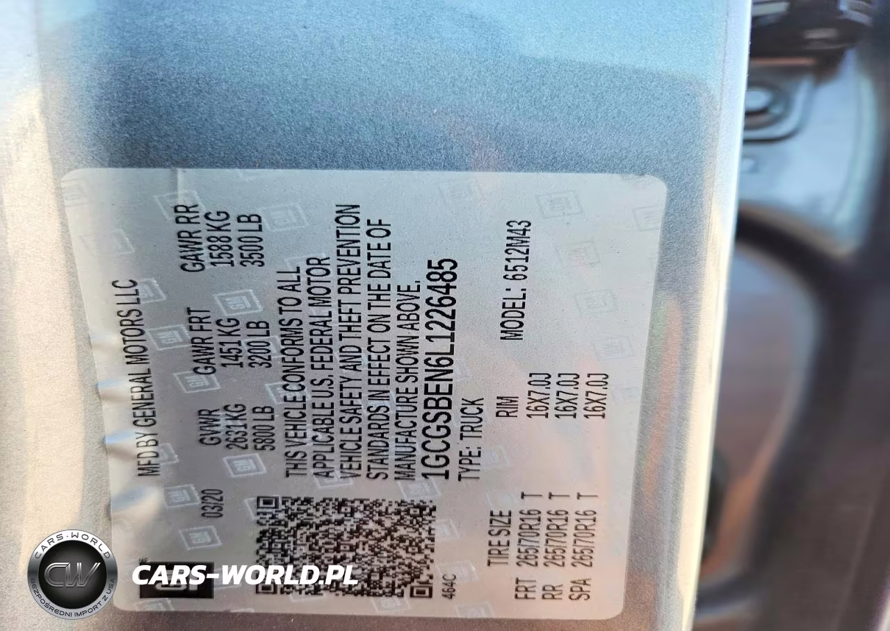 2020 Chevrolet Colorado VIN:1GCGSBEN6L1226485 - 12