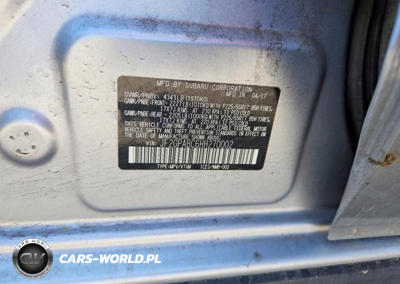 2017 Subaru Crosstrek Premium VIN:JF2GPABC6HH270002 - 12
