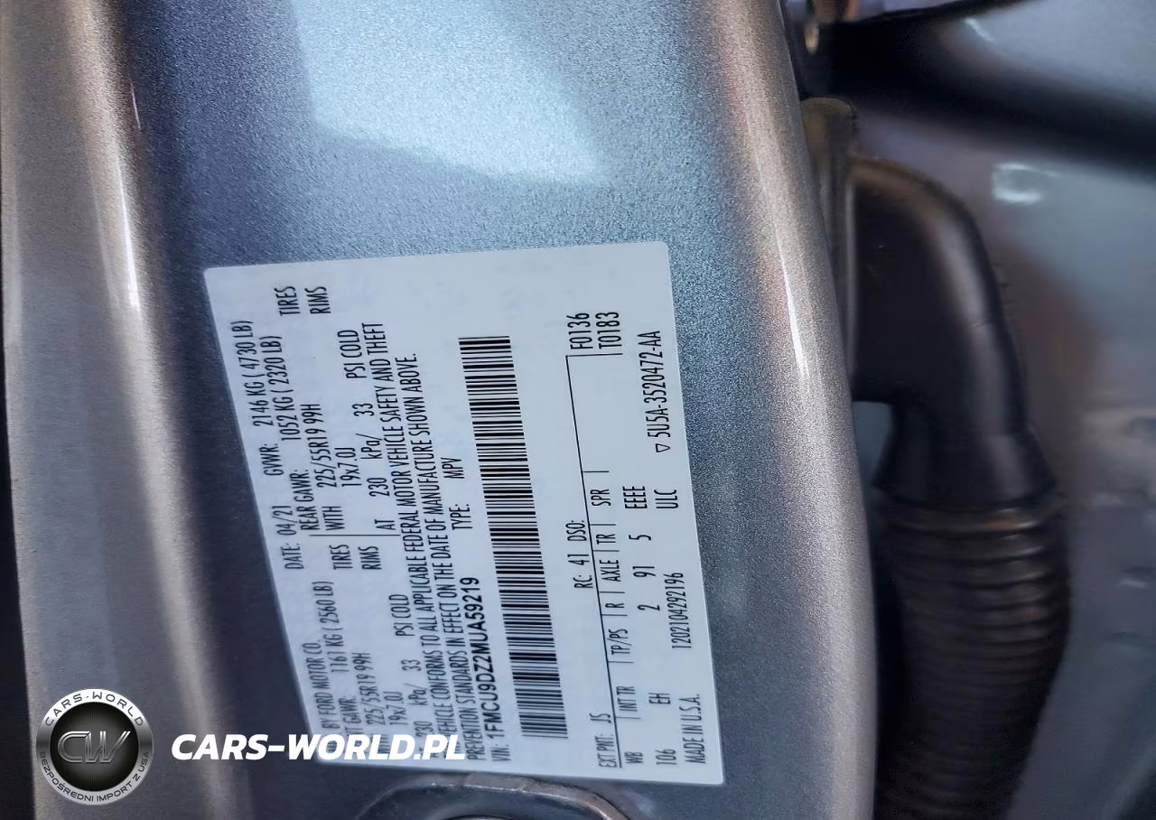 2021 Ford Escape Titanium VIN:1FMCU9DZ2MUA59219 - 13