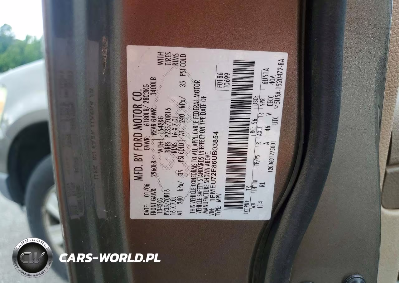 2006 Ford Explorer Xls VIN:1FMEU72E86UB03854 - 13