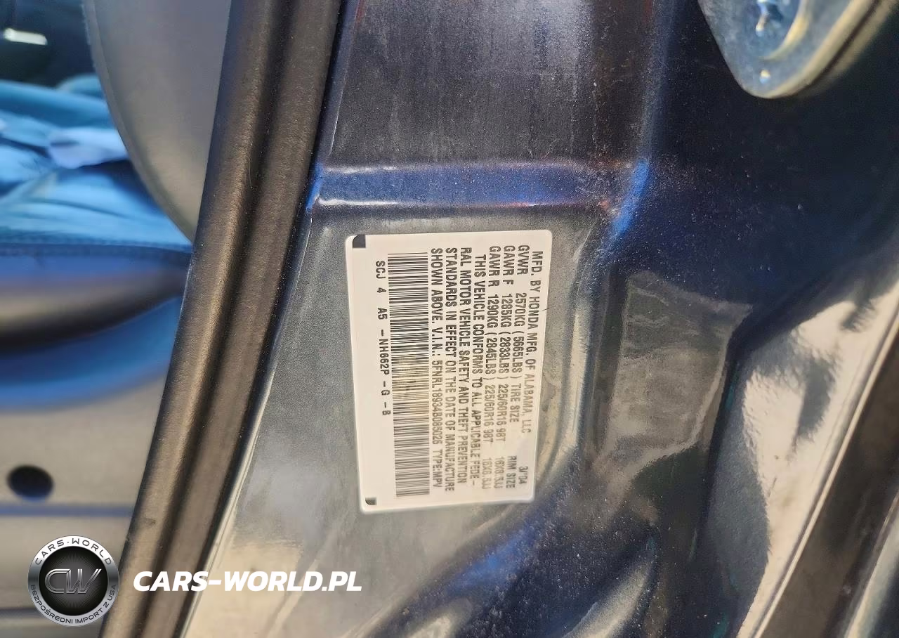 2004 Honda Odyssey Exl VIN:5FNRL18934B085026 - 13