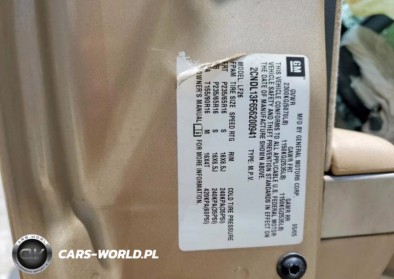 2005 Chevrolet Equinox Ls VIN:2CNDL13F656200941 - 13