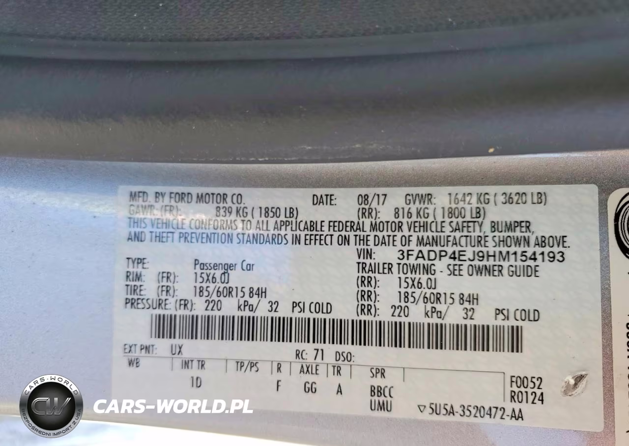 2017 Ford Fiesta Se VIN:3FADP4EJ9HM154193 - 14