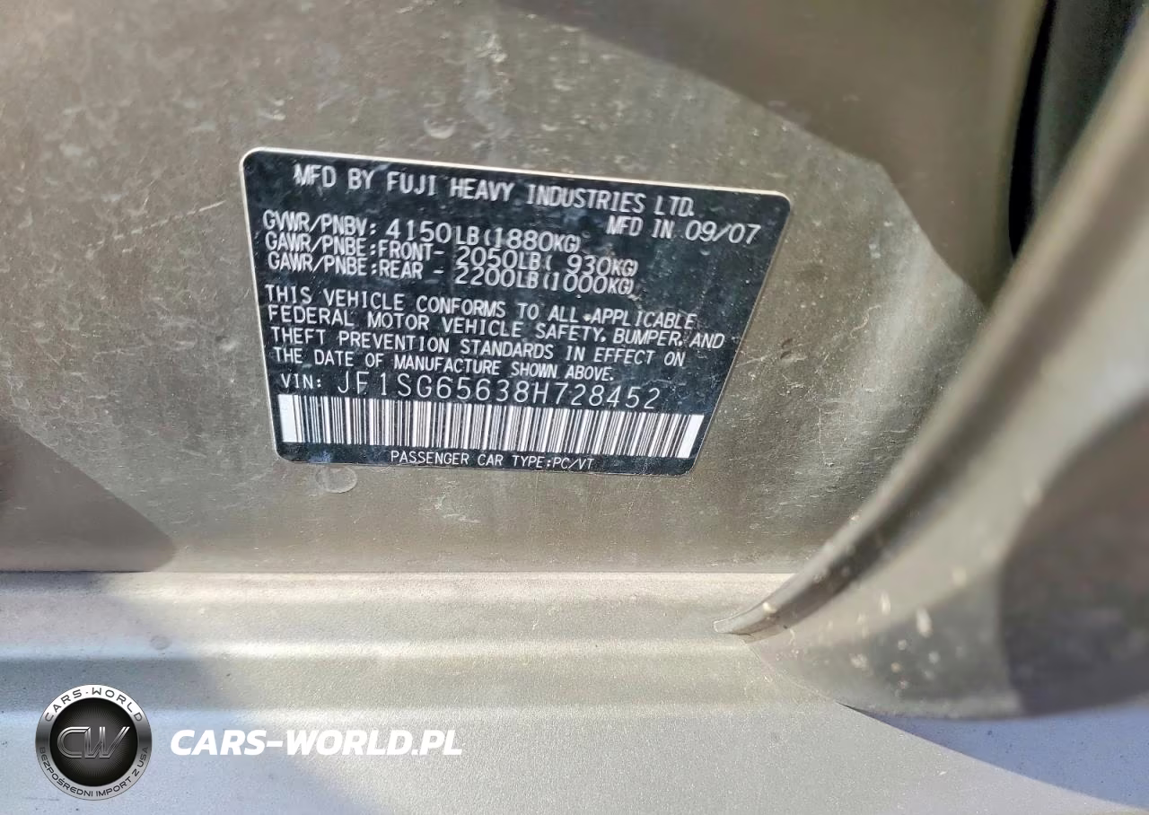 2008 Subaru Forester 2.5X Premium VIN:JF1SG65638H728452 - 13