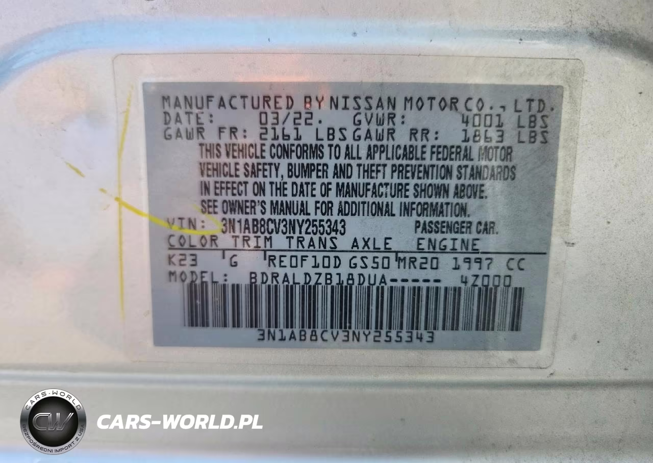 2022 Nissan Sentra Sv VIN:3N1AB8CV3NY255343 - 12