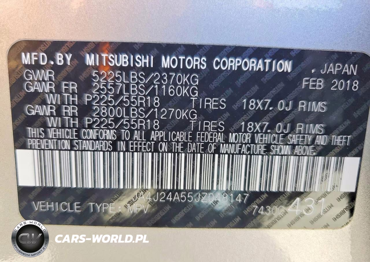 2018 Mitsubishi Outlander Se VIN:JA4J24A55JZ048147 - 14