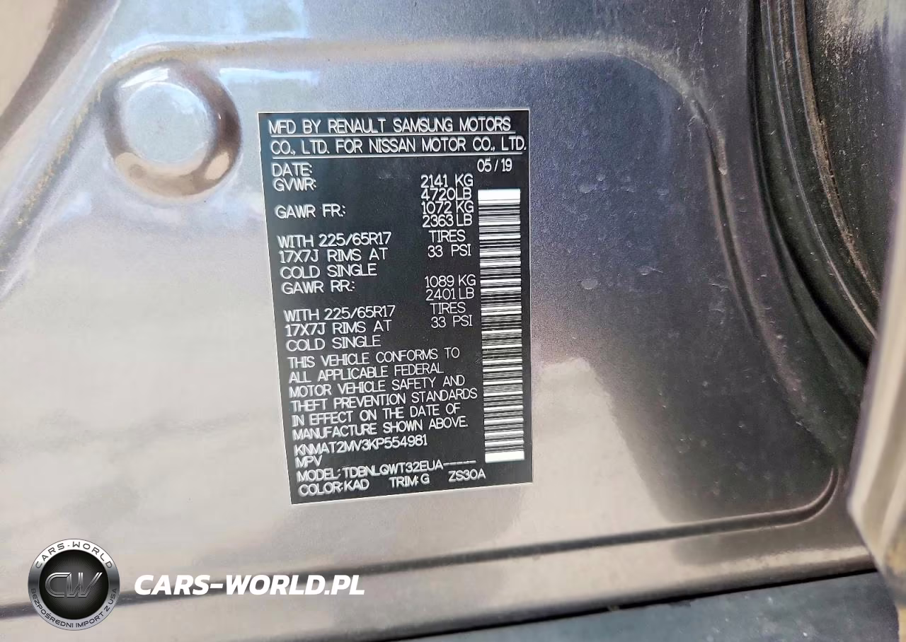 2019 Nissan Rogue Sv VIN:KNMAT2MV3KP554981 - 13