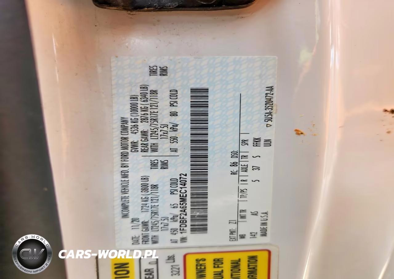 2021 Ford F250 Super Duty VIN:1FDBF2A65MEC14072 - 12
