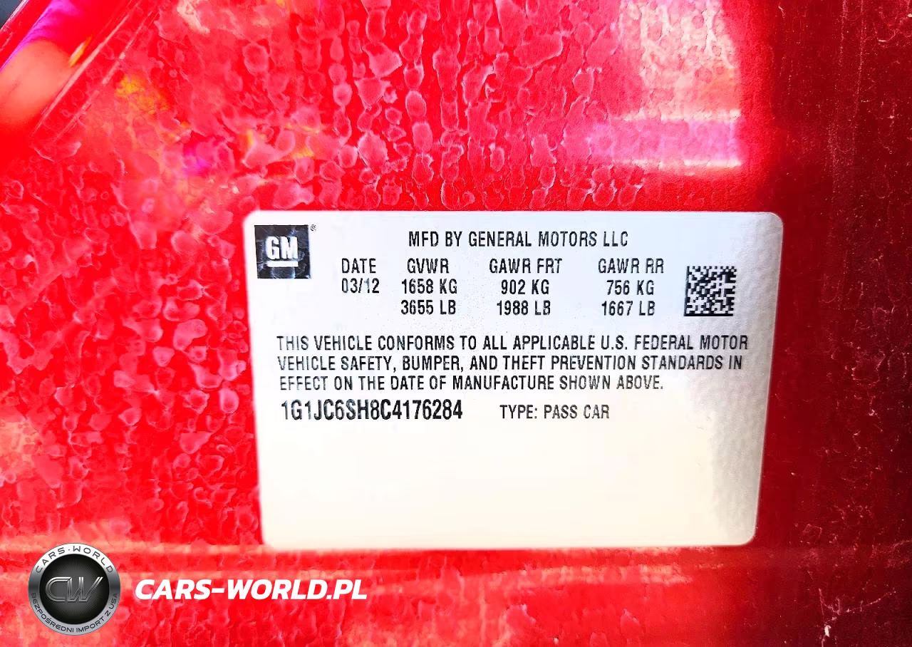 2012 Chevrolet Sonic Lt VIN:1G1JC6SH8C4176284 - 12